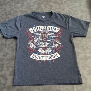 Freedom Built Tough Graphic Tee - Navy